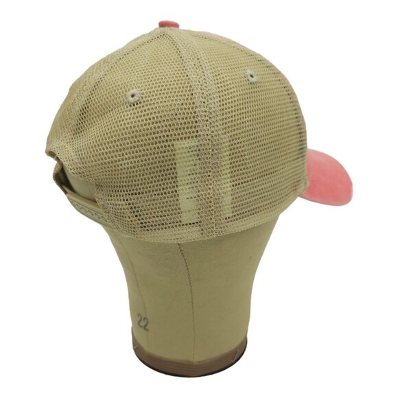 Neshoba County Fair NCF Distressed Mesh Snapback Cap Trucker Baseball Hat Coral - Picture 13 of 13